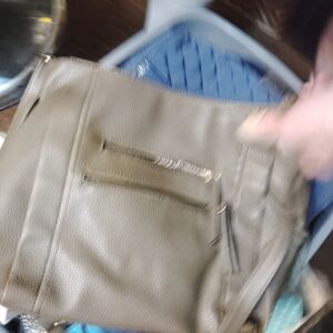 Olive Green Leather Crossbody Bag